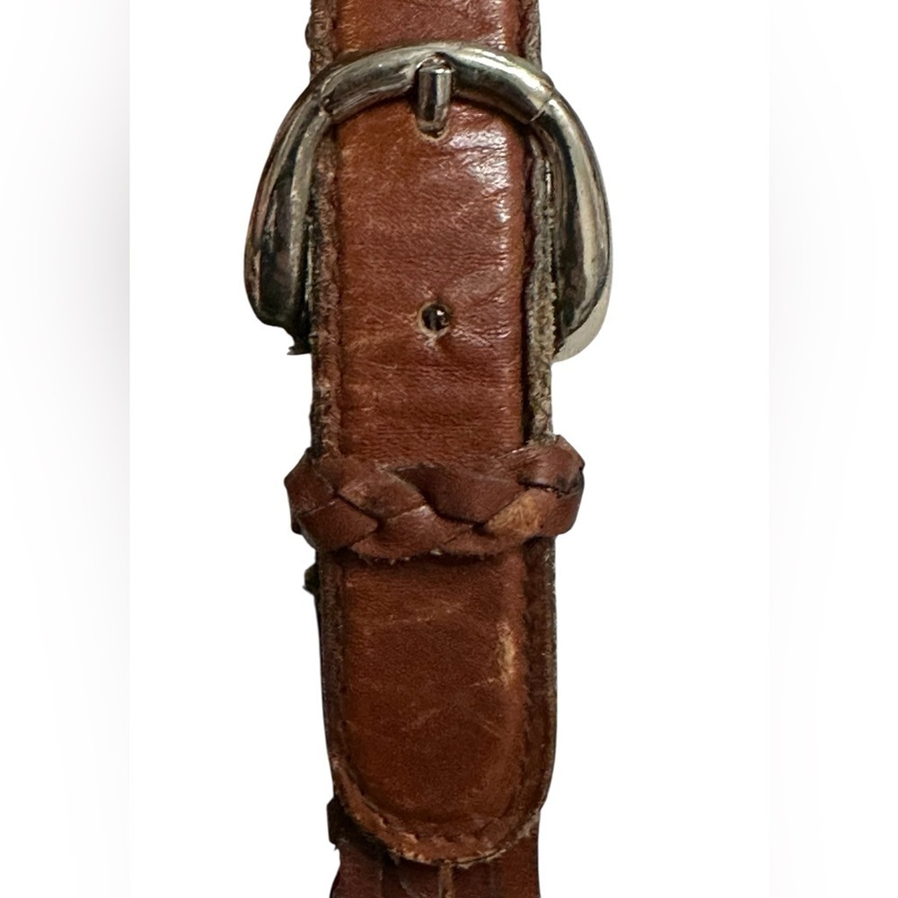 A men’s / women’s leather braided belt, Made in Uraguay. M. - Picture 10 of 12